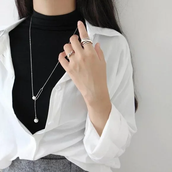 14k Gold Intertwined Ring Band Sterling Silver - Picture 5 of 10